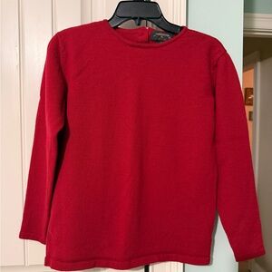 Charter Club Red Wool Crewneck Sweater